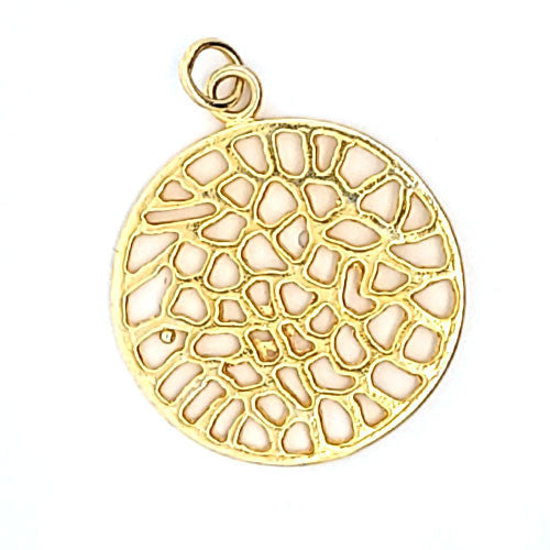 Ornamentaler Anhänger groß, silber vergoldet - 2