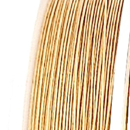 Beadalon Schmuckdraht 19 Stränge metallic gold - 4