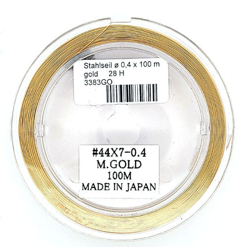 Schmuckdraht goldfarben, 0,4 mm, 100 m Rolle - 2
