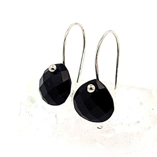 Ohrringe Onyx facettiert - 3