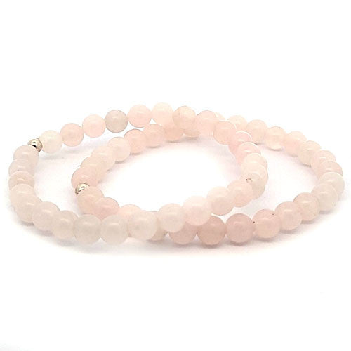 Rosenquarz Armband 6 mm - 2