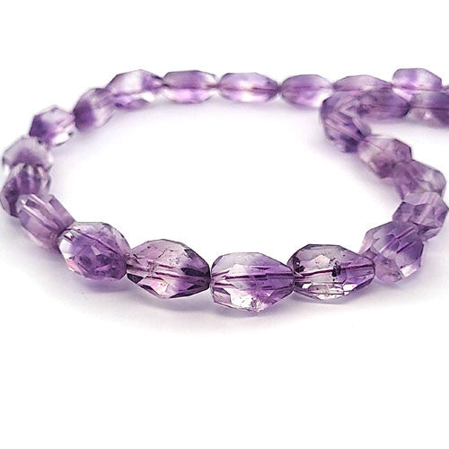 Amethyst, Strang fancy Cut 10 x 20 mm facettiert - 2