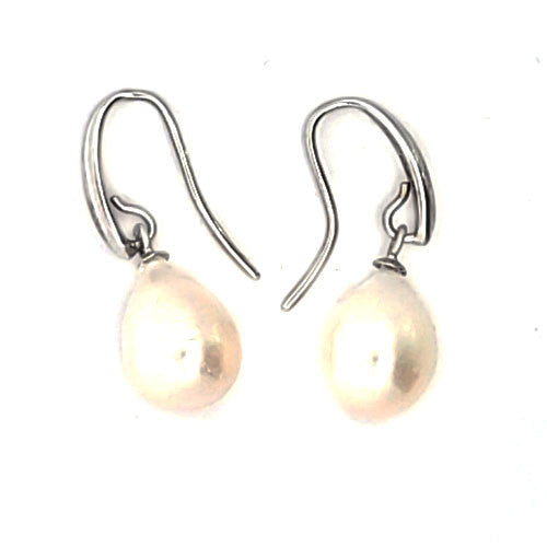 Ohrhänger Perle silber rhodiniert - 3