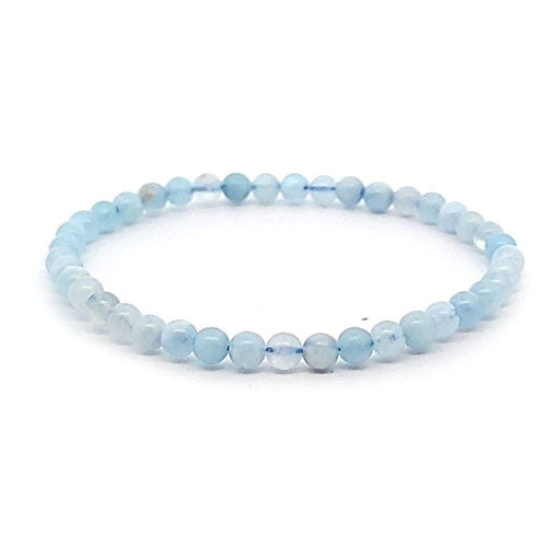 Aquamarin Kugel-Armband 4 mm - 2