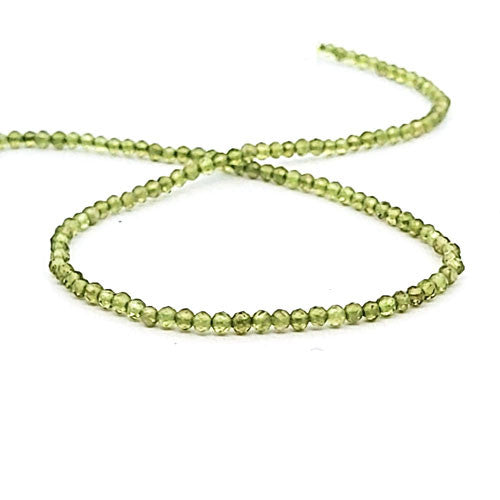 Peridot facettiert Strang 2,5 mm - 3