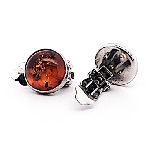 Bernstein Ohrclips silber - 3