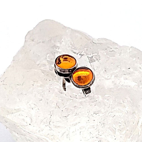 Bernstein Ohrstecker silber - 2