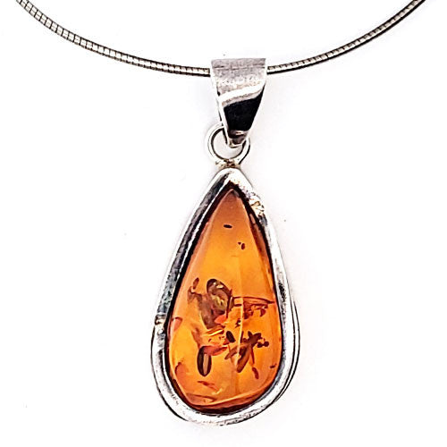 Bernstein Silberanhänger - 4