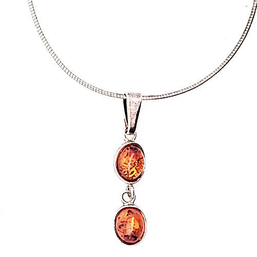 Bernstein Silberanhänger - 3