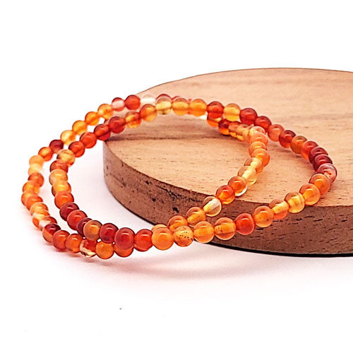 Karneol Kugelarmband 4 mm - 2