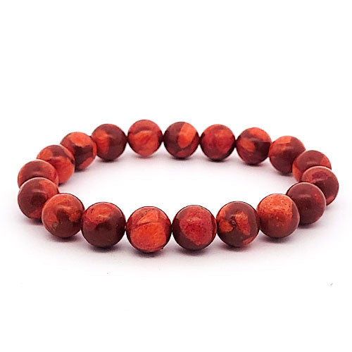 Schaumkoralle rot Armband 10 mm - 2
