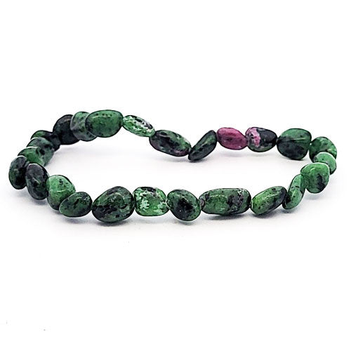 Rubin-Zoisit Armband Tumble - 1