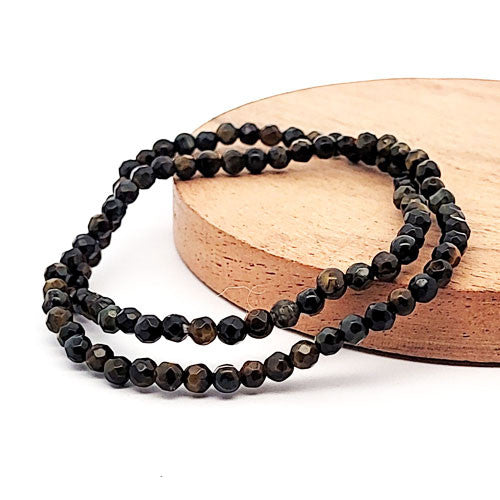 Falkenauge Kugelarmband 4 mm facettiert - 2