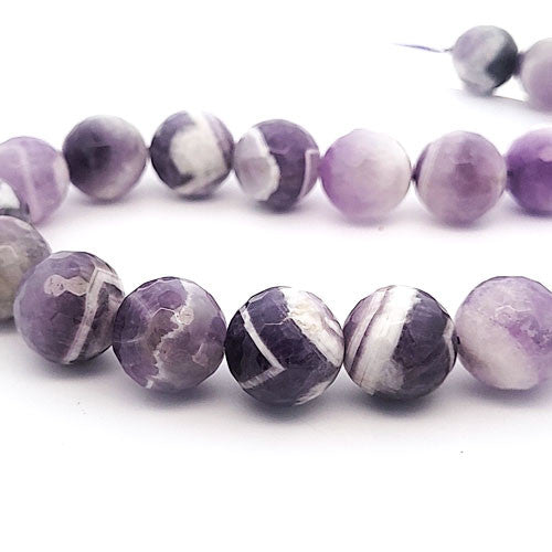 Amethystquarz, Strang facettiert 16 mm - 2