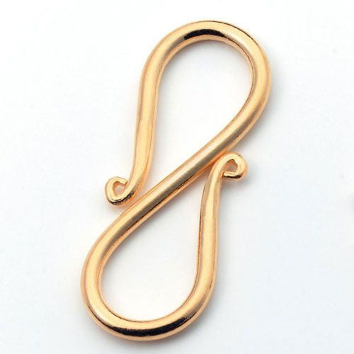 S-Schließe 30mm, Silber vergoldet - 1