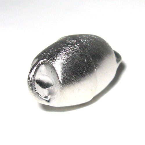 Magnetschließe Barrel 10mm, Silber rhodiniert, satiniert - 1