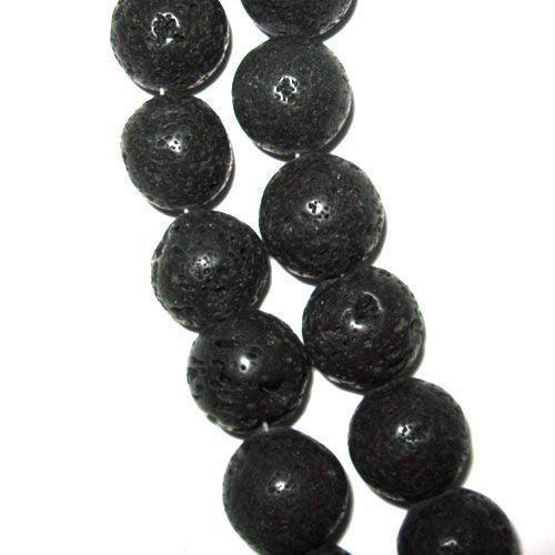 Lava schwarz, Kugelstrang 20mm - 1
