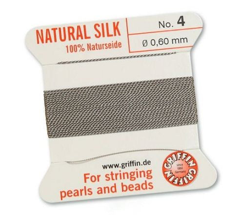 Fädelseide grau Griffin - 1