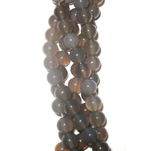 Achat grau, Kugelstrang 8mm - 1