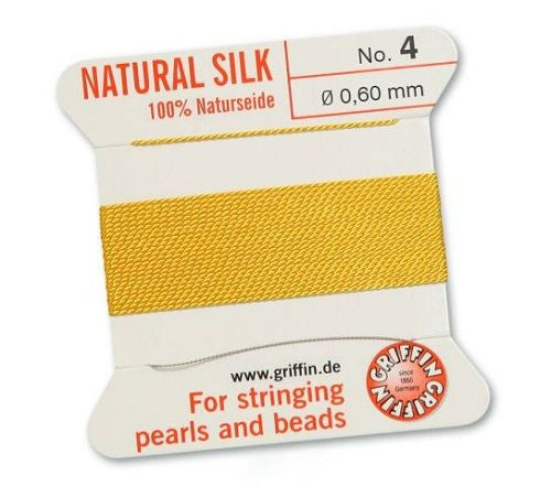 Fädelseide hellgelb Griffin - 1