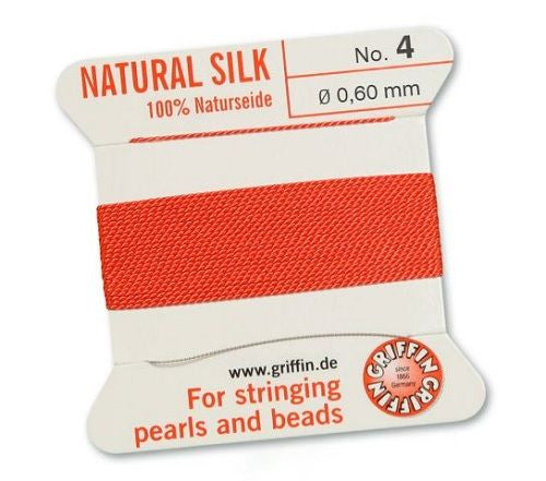 Fädelseide korallrot Griffin - 1