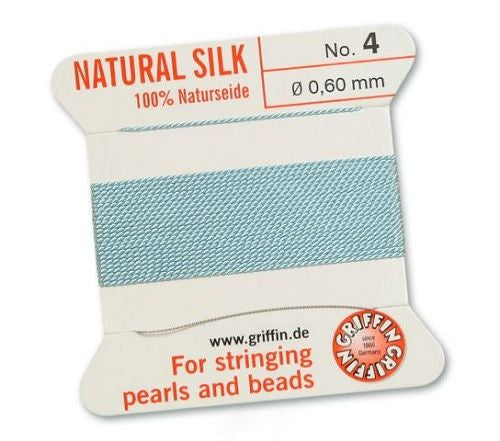 Fädelseide türkis Griffin - 1