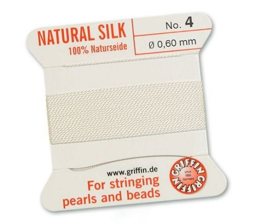 Fädelseide weiß Griffin - 1