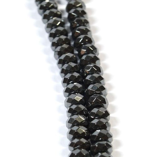 Hämatit Button 8mm facettiert - 1