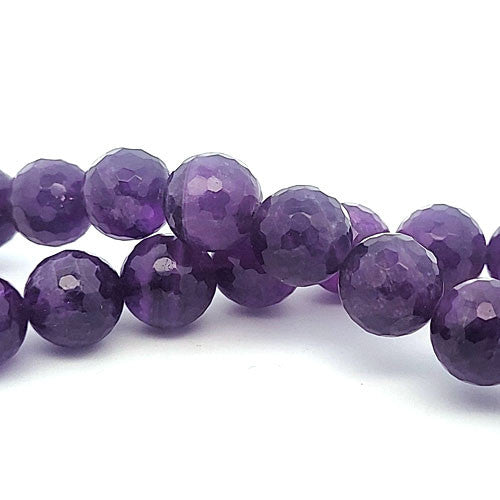 Amethyst, Strang facettiert 14 mm - 2