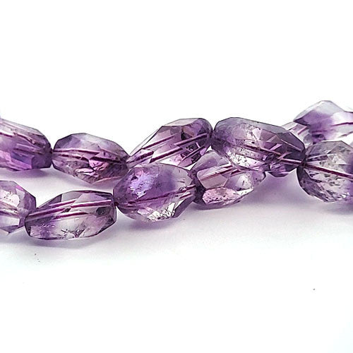 Amethyst, Strang fancy Cut 10 x 20 mm facettiert - 1