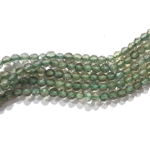 Apatit grün, Kugelstrang 2,5 mm - 1