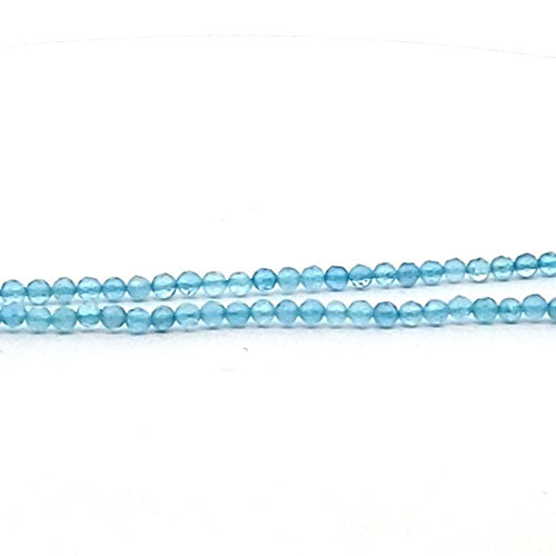 Aquamarin AA, Kugelstrang 2,5 mm facettiert by Steindesign