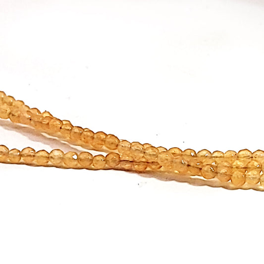 Aventurin orange Collier 3-reihig, 2 mm facettiert