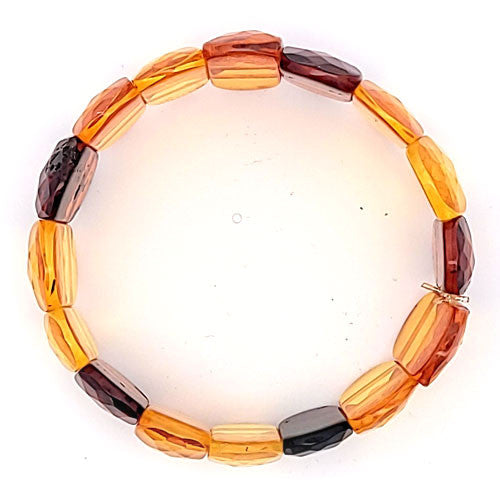 Bernstein Armband, facettiert multi - 2