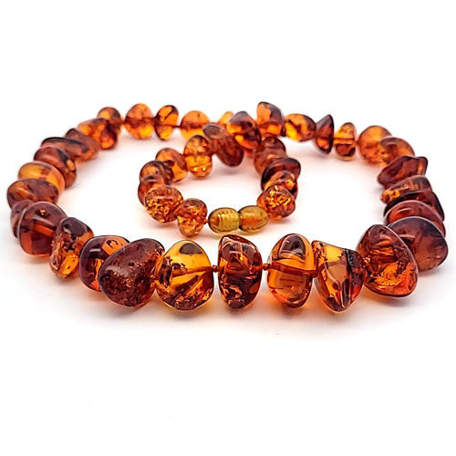 Bernstein Kette Tumble 10 -18 mm - 2
