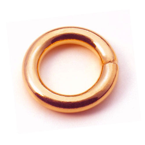 Binderinge geschlossen, rosé vergoldet - 1