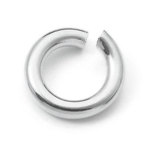 Binderinge offen, Silber rhodiniert - 1