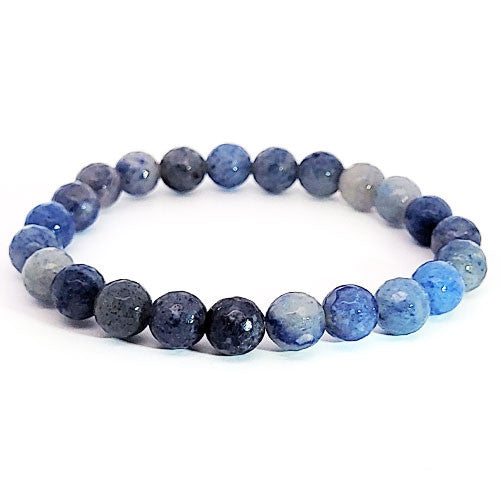 Blauquarz Armband 8 mm facettiert - 2