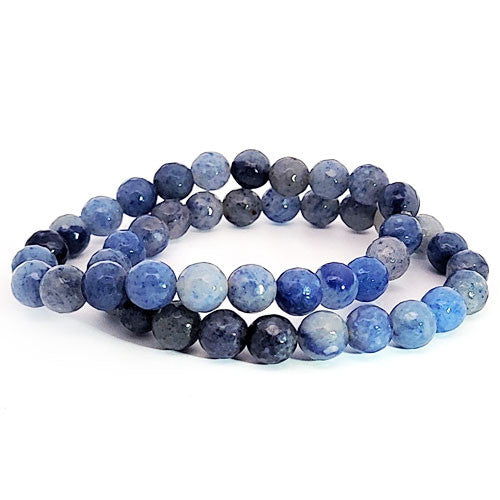 Blauquarz Armband 8 mm facettiert - 3