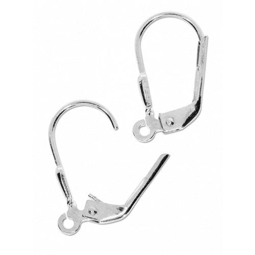 Brisur (Ohrhaken mit Klappbügel) Standard - rhodiniert