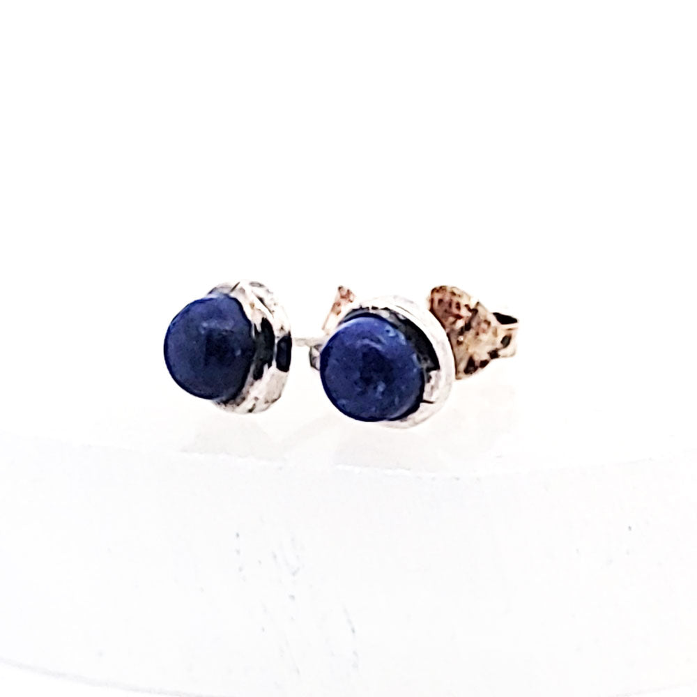 Lapis Lazuli Ohrstecker, silber