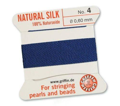 Fädelseide dunkelblau Griffin - 1