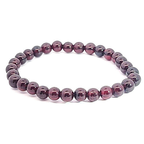 Granat Armband 6 mm - 2