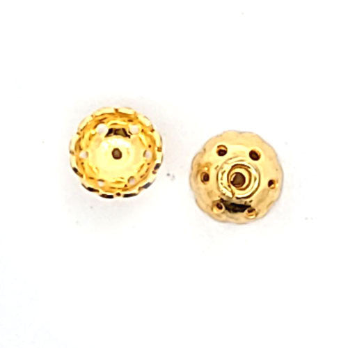 Halblinse oriental, silber vergoldet satiniert (2 Stück) - 2