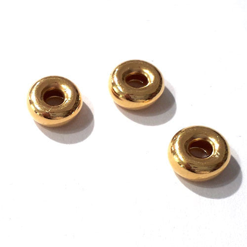 Hohlring 8 mm, Silber vergoldet - 2