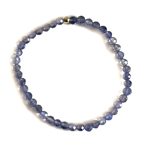 Iolith (Cordierit) Kugelarmband 4 mm facettiert - 1