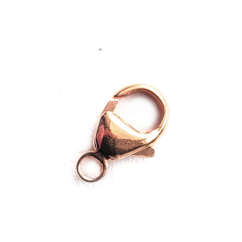 Karabiner-feste Öse 9mm rose vergoldet 2