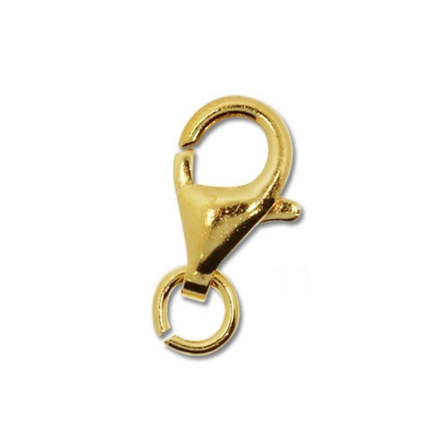 Karabiner 11mm, Silber vergoldet - 1