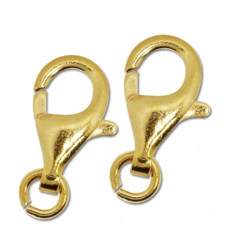 Karabiner 16 mm, Silber vergoldet - 1