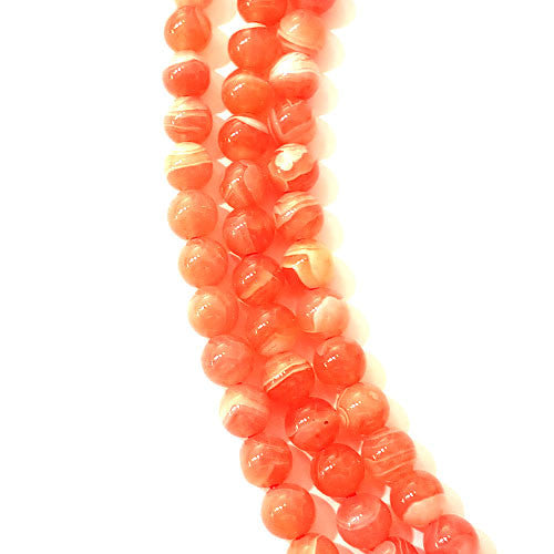 Karneol lachs Kugelstrang 6mm - 1
